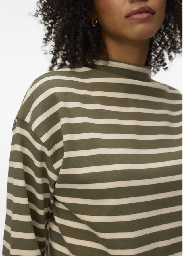 VERO MODA gestreepte top bruin - Foto 3