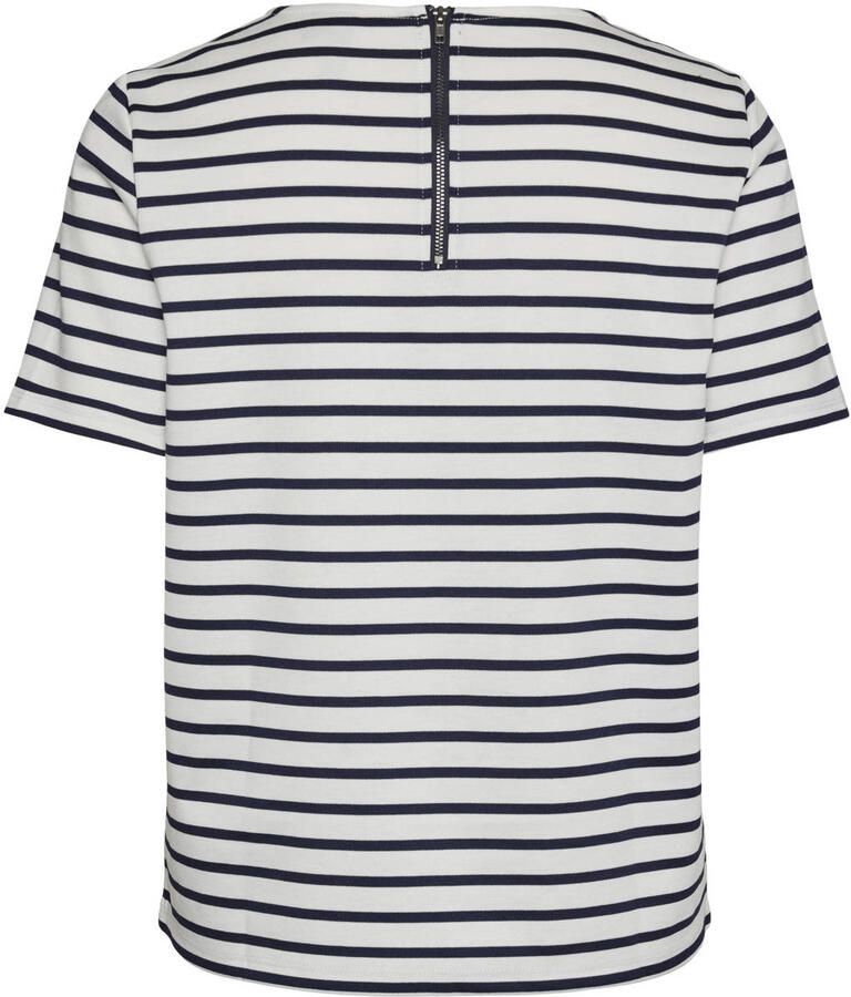 Vero Moda Shirt met ronde hals VMABBY SS ZIP TOP JRS NOOS - Foto 2