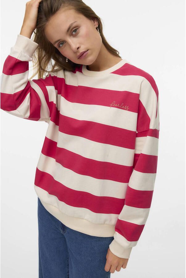 VERO MODA gestreepte top wit