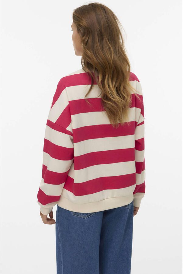 VERO MODA gestreepte top wit - Foto 3