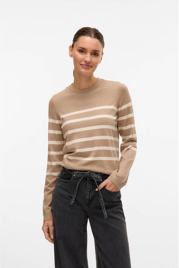 VERO MODA gestreepte trui gebreid