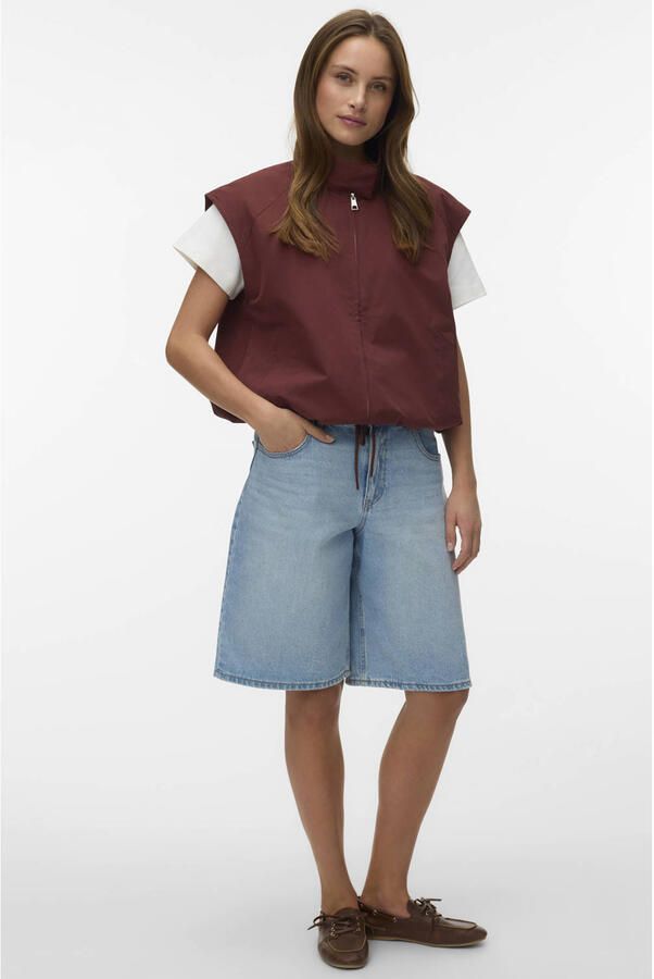 VERO MODA gilet bruin