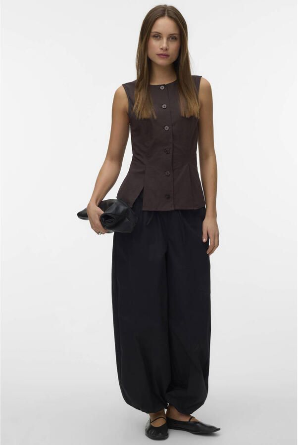 VERO MODA gilet donkerbruin - Foto 2