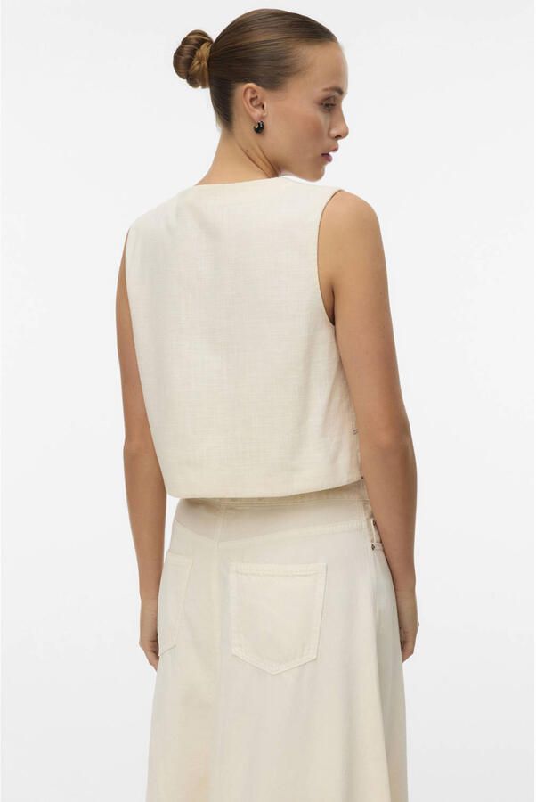 VERO MODA gilet ecru - Foto 3
