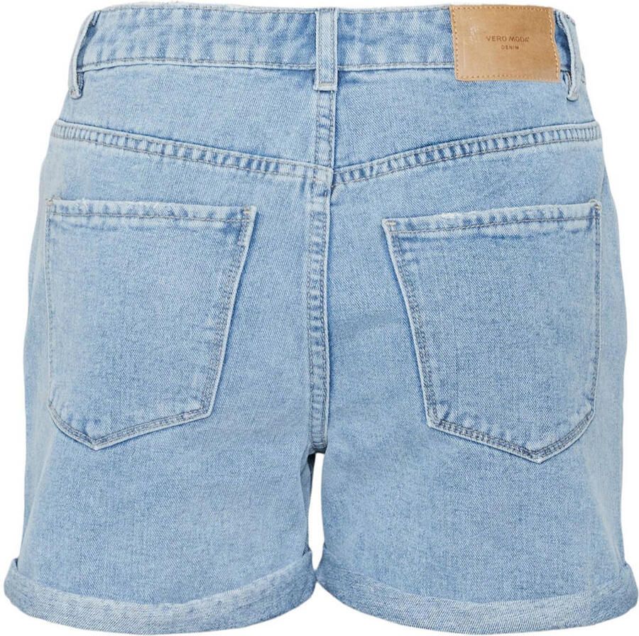 VERO MODA high waist loose fit denim short VMZURI light blue denim