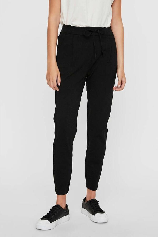 Vero Moda Loose fit stoffen broek met bandplooien model 'EVA' - Foto 2