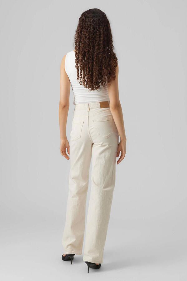 Vero Moda Wide leg loose fit jeans van katoenmix model 'Tessa' - Foto 3