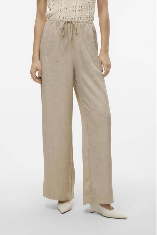 Vero Moda Comfortbroek VMMELANEY HW LOOSE PANT WVN GA NOOS