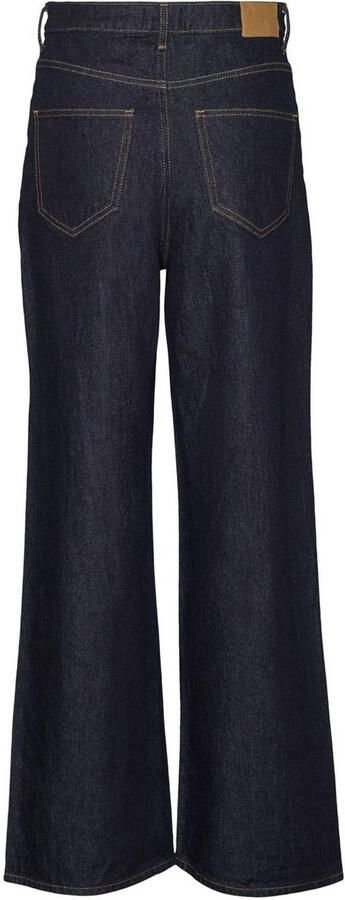 Vero Moda Wide fit high rise jeans van katoenmix met contrastnaden model 'TESSA' - Foto 2