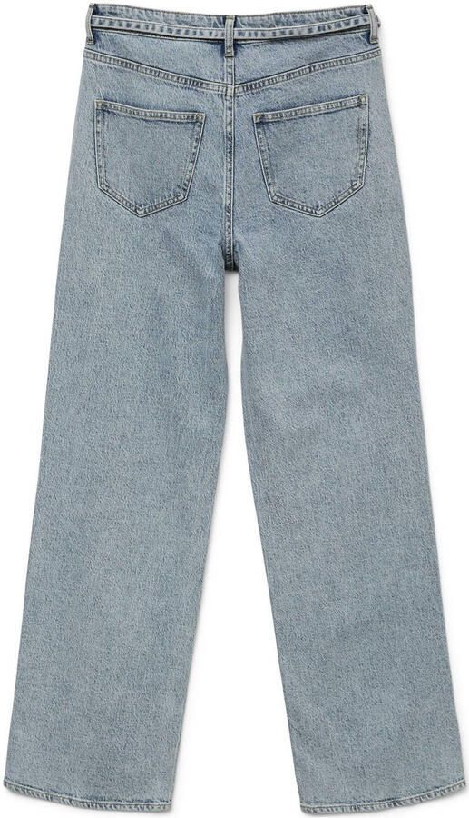 VERO MODA high waist wide leg jeans VMTESSA light blue denim - Foto 3
