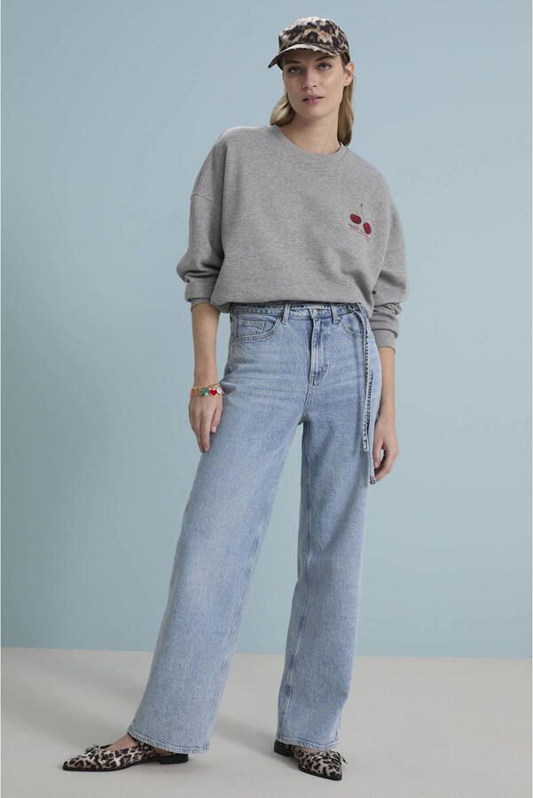 VERO MODA high waist wide leg jeans VMTESSA light blue denim - Foto 2