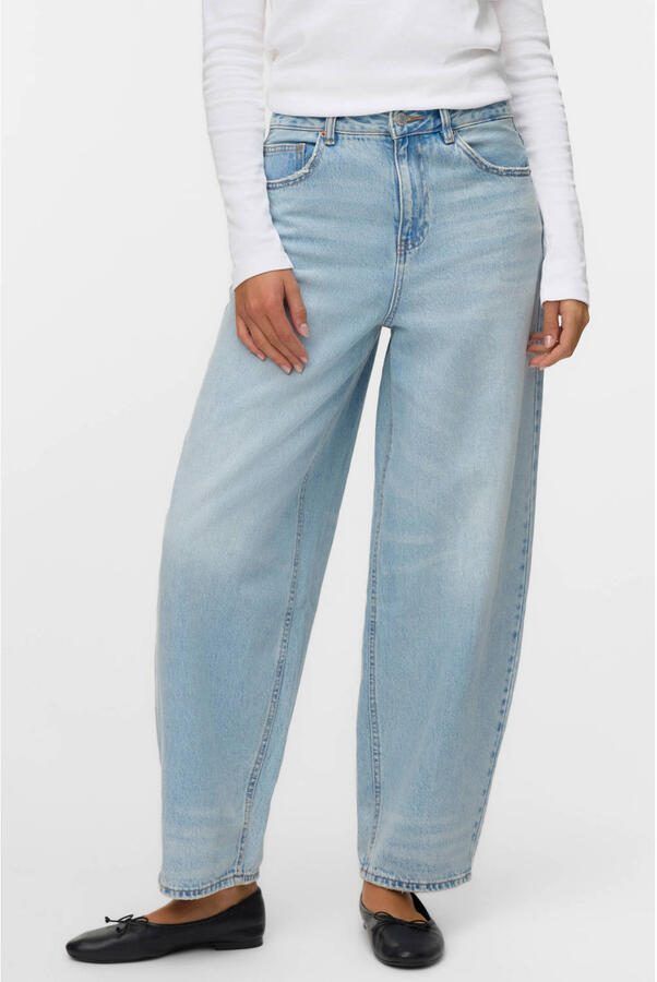 Vero Moda Barrel fit wide leg jeans van puur katoen model 'BILLIE'