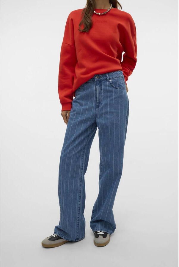 VERO MODA high waist medium blue denim