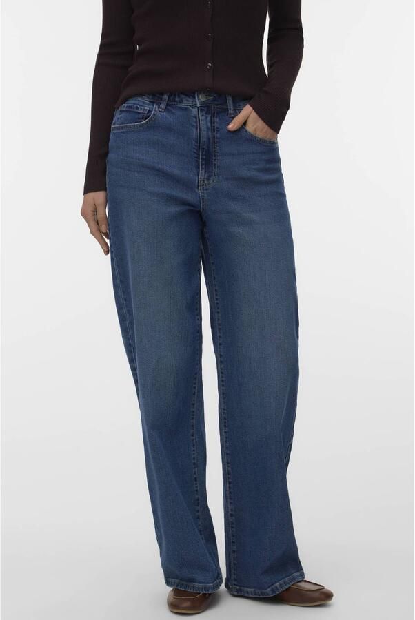 VERO MODA hr wide jeans vi3601 medium blue denim