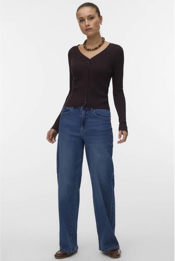 VERO MODA hr wide jeans vi3601 medium blue denim - Foto 2