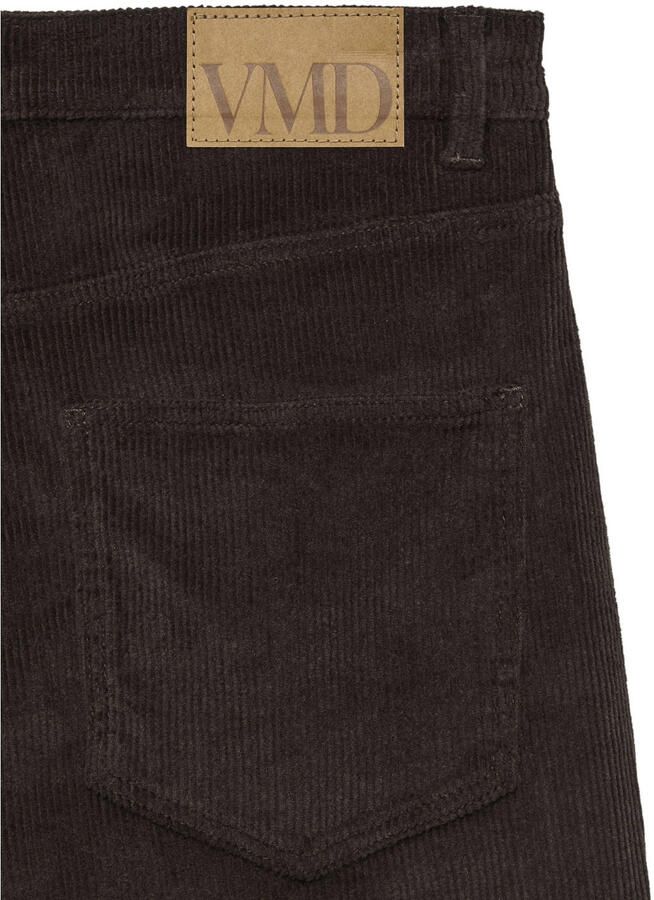VERO MODA wide leg casual corduroy broek donkerbruin - Foto 2