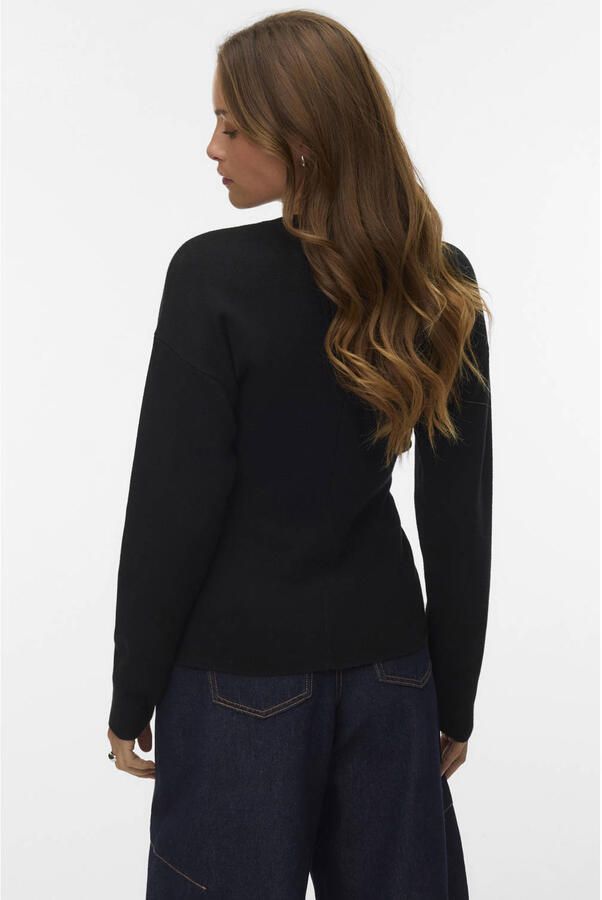 Vero Moda Gebreid jack met ronde hals - Foto 3