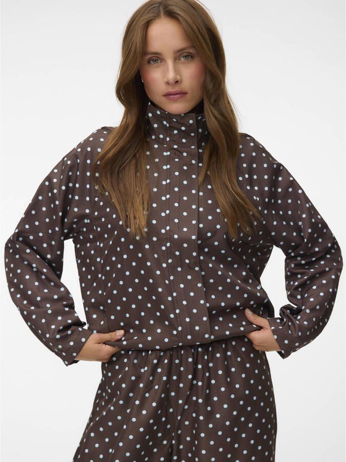 VERO MODA jack met stippen bruin