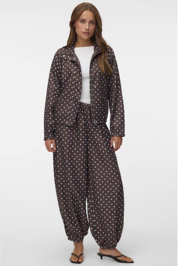 VERO MODA jack met stippen bruin - Foto 3