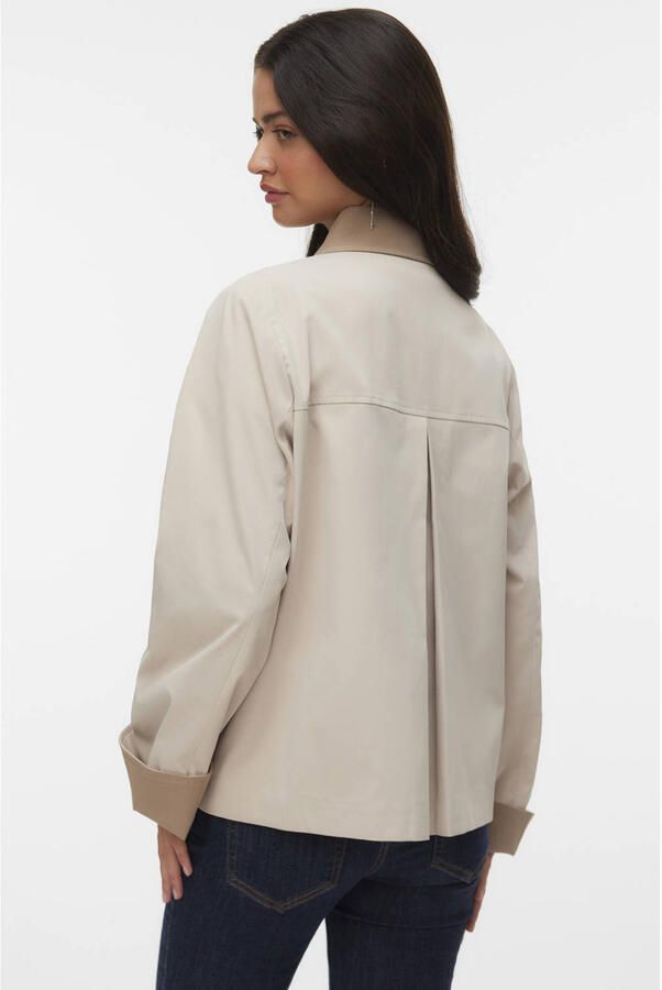 Vero Moda Regular fit blouson met platte kraag model 'CHELSEAPOPPY' - Foto 2