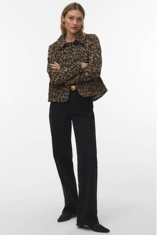 VERO MODA jas met panterprint bruin - Foto 2