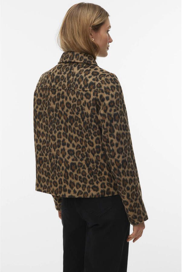 VERO MODA jas met panterprint bruin - Foto 3
