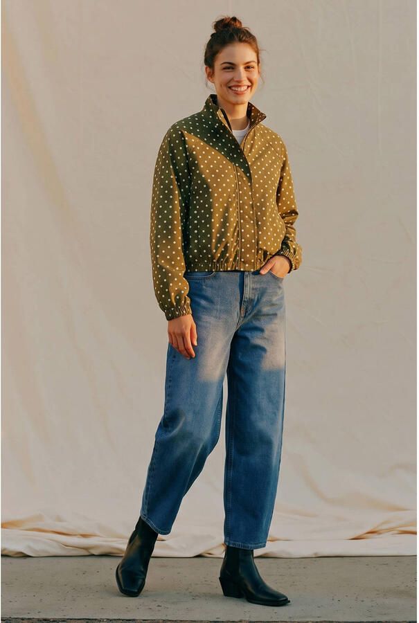 VERO MODA jas met stippen groen - Foto 2