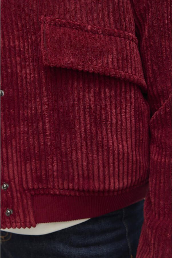 VERO MODA jasje rib gebreid donkerrood - Foto 1