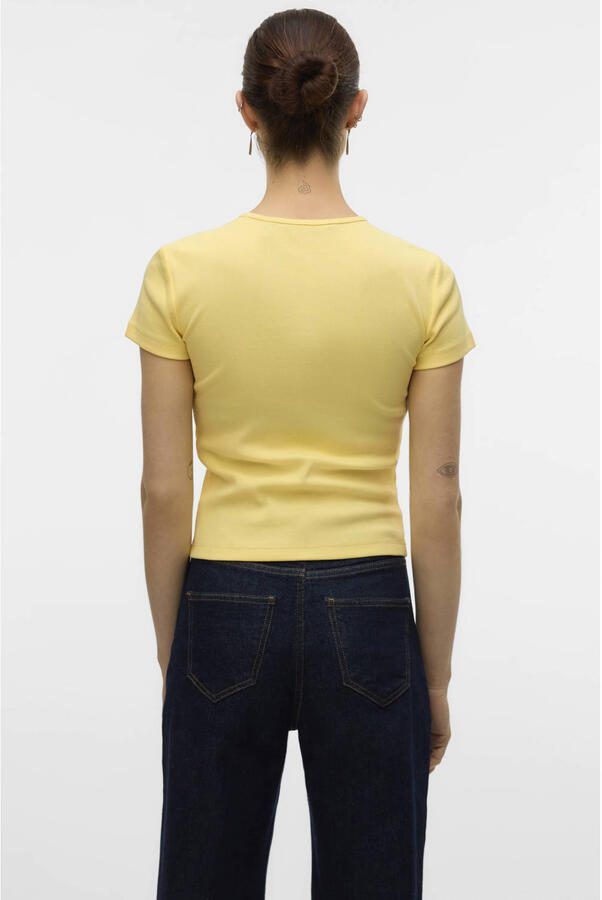 Vero Moda Shirt met ronde hals VMCHLOE SS SHORT TOP JRS NOOS - Foto 2