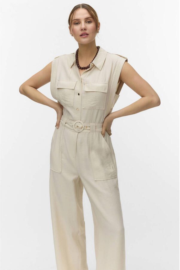 VERO MODA jumpsuit beige
