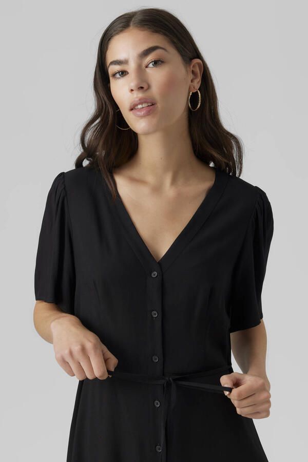 Vero Moda Getailleerde mini-jurk van pure viscose model 'ALBA' - Foto 2