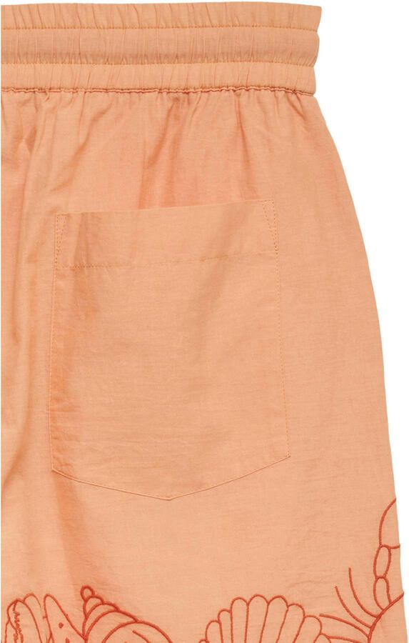 VERO MODA katoenen regular fit short met borduursels oranje - Foto 2