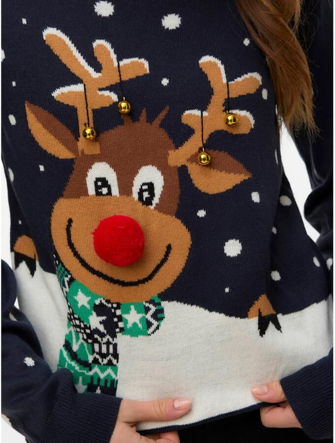Vero Moda Regular fit pullover met kerstmotief model 'VMFROSTYDEER' - Foto 2