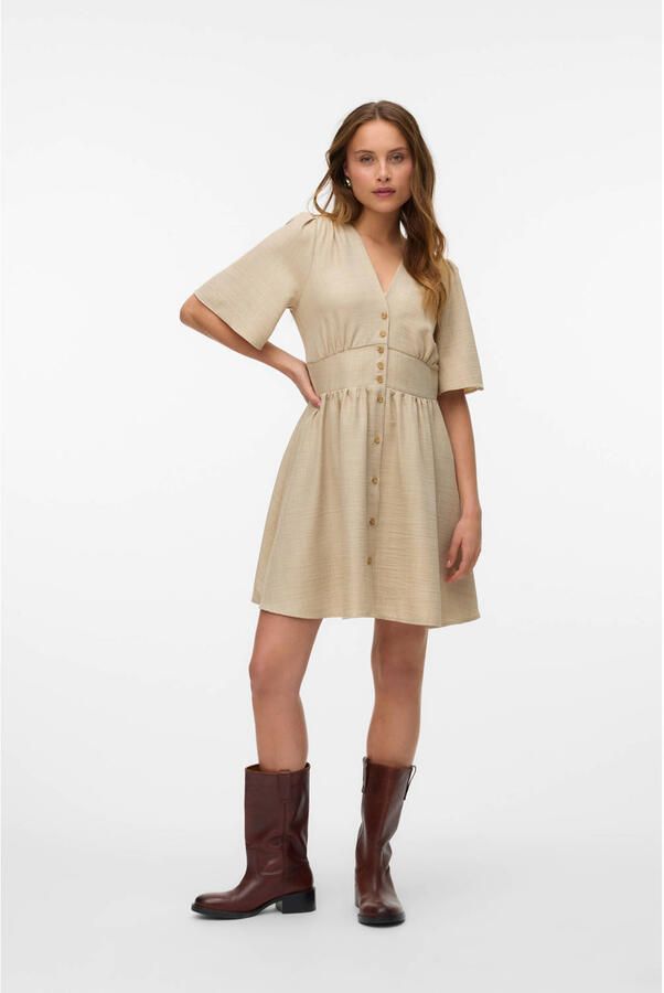 Vero Moda Mini-jurk VMMELANEY 2 4 SHORT DRESS WVN NOOS - Foto 2