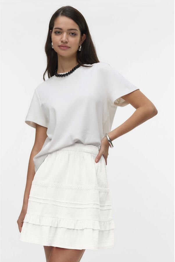 Vero Moda Uitlopende minirok van puur katoen model 'PRETTY' - Foto 2