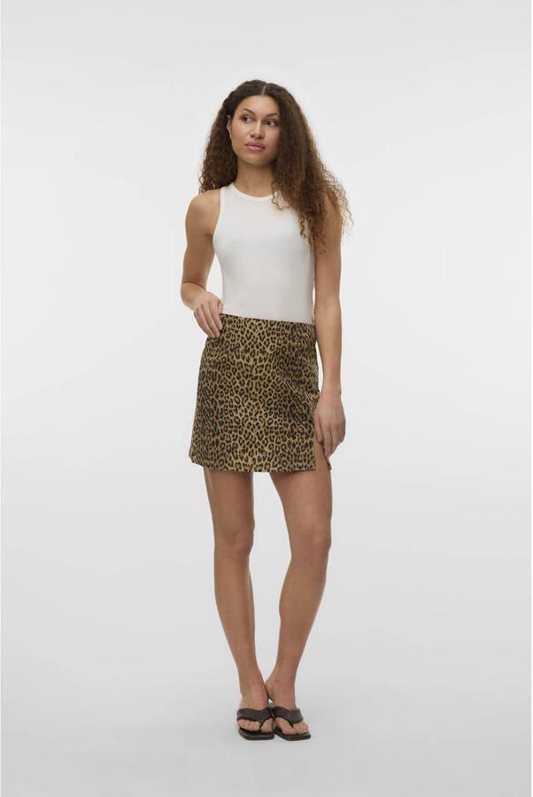 Vero Moda Uitlopende jeansrok van katoenmix model 'NELLY' - Foto 3