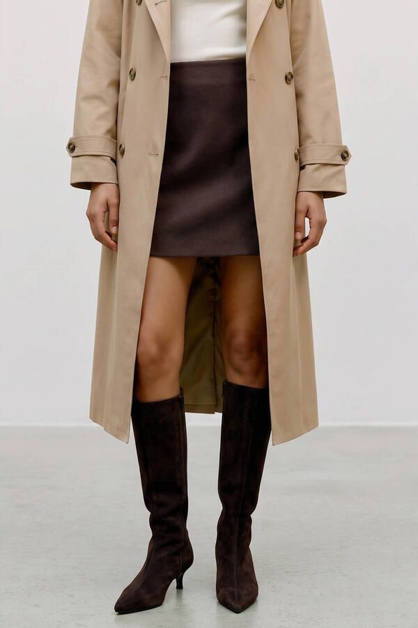 VERO MODA korte rok bruin