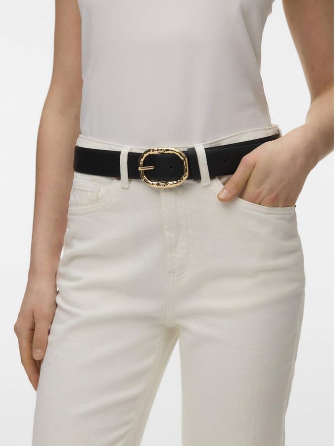 VERO MODA leren riem VMKAJA zwart