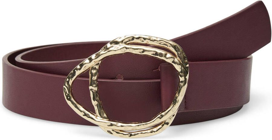 VERO MODA leren riem VMSANDY donkerrood