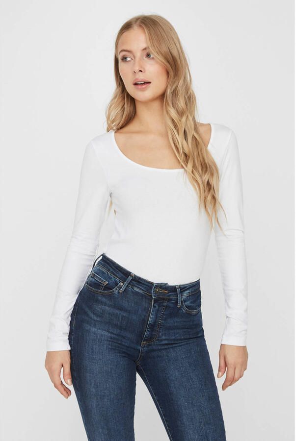 Vero Moda Shirt met lange mouwen VMMAXI gemaakt van biologisch katoen - Foto 2