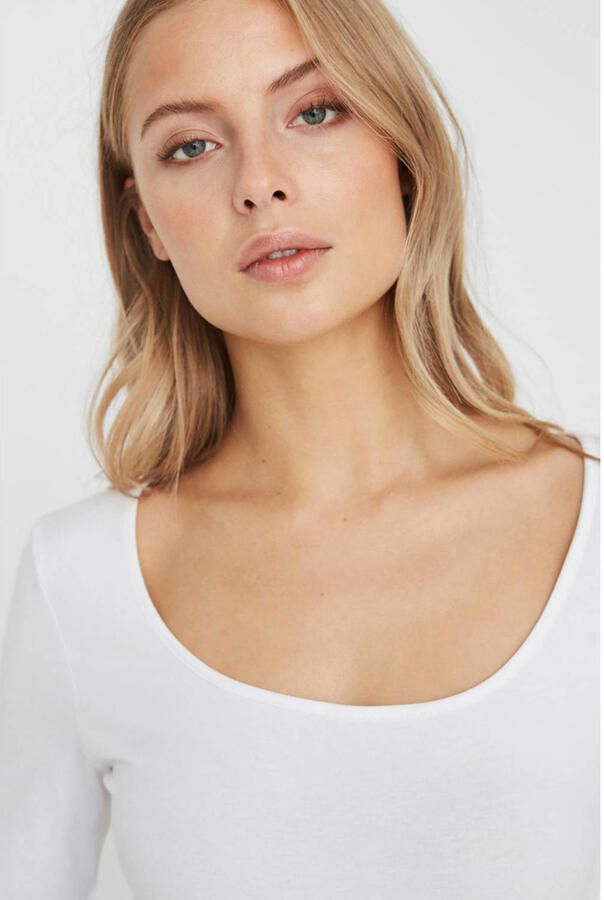 Vero Moda Shirt met lange mouwen VMMAXI gemaakt van biologisch katoen - Foto 2