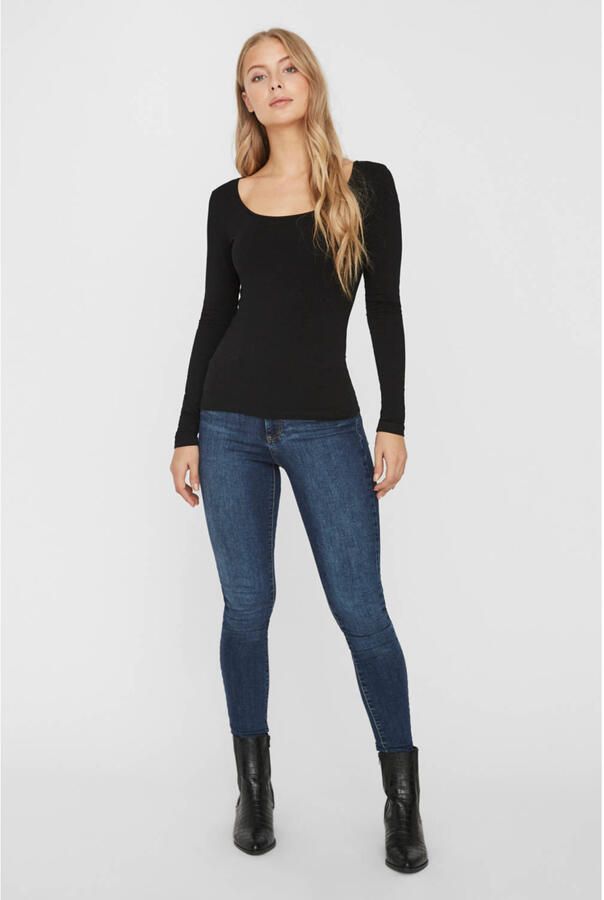 Vero Moda Shirt met lange mouwen VMMAXI gemaakt van biologisch katoen - Foto 3