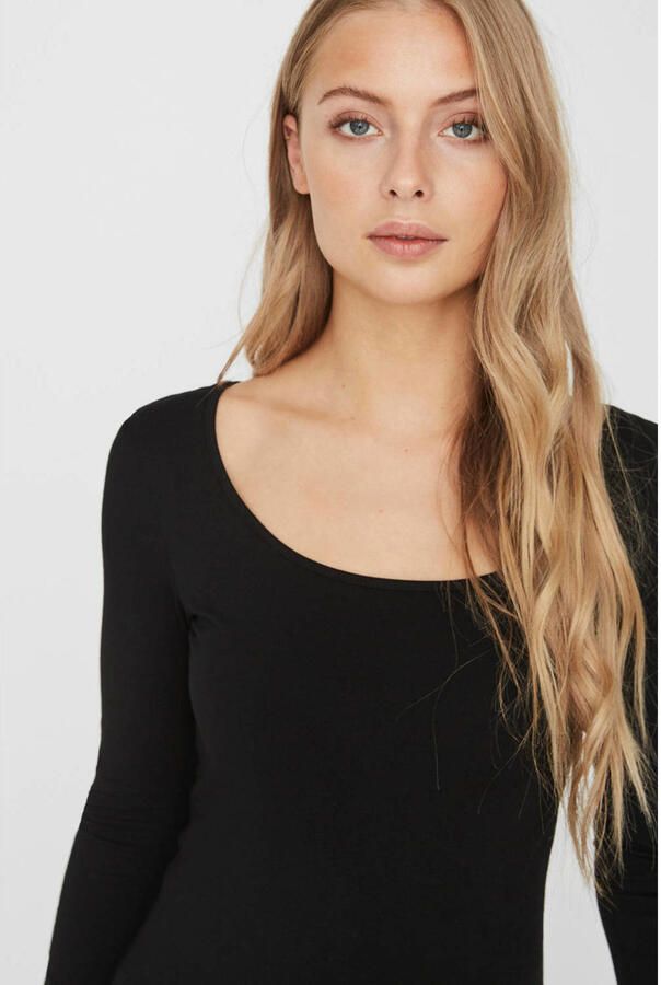 Vero Moda Shirt met lange mouwen VMMAXI gemaakt van biologisch katoen - Foto 2