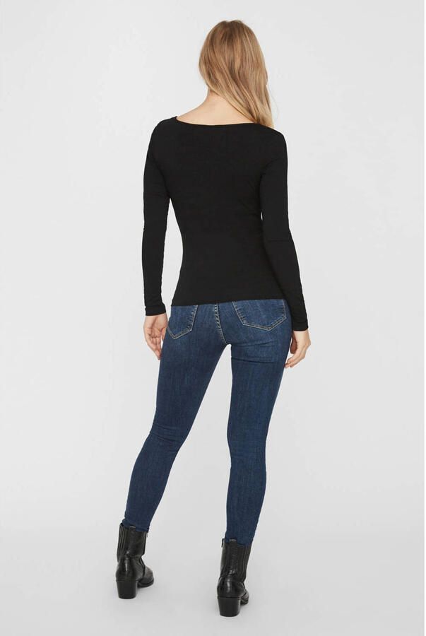 Vero Moda Shirt met lange mouwen VMMAXI gemaakt van biologisch katoen - Foto 3
