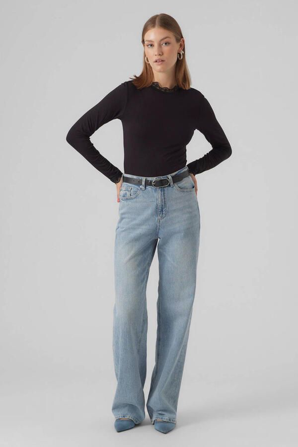 Vero Moda Shirt met staande kraag VMROSA LS HIGHNECK TOP JRS NOOS - Foto 2