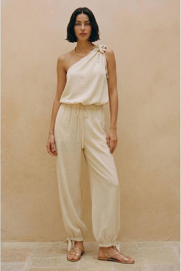VERO MODA loose broek ecru