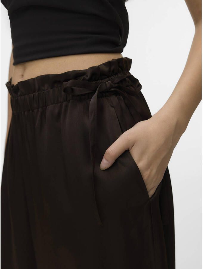 VERO MODA loose fit casual broek bruin - Foto 2