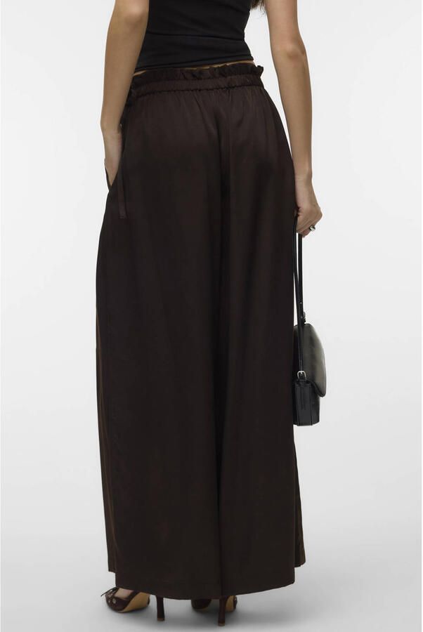 VERO MODA loose fit casual broek bruin - Foto 3