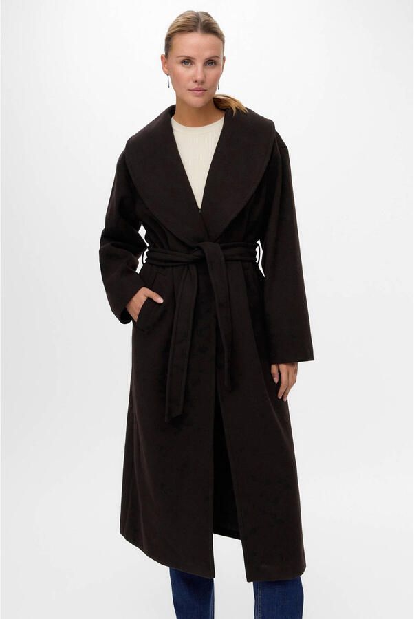 VERO MODA manteljas donkerbruin