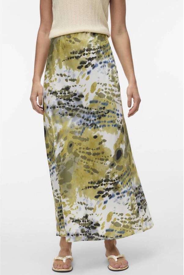 VERO MODA maxi rok limegroen - Foto 2